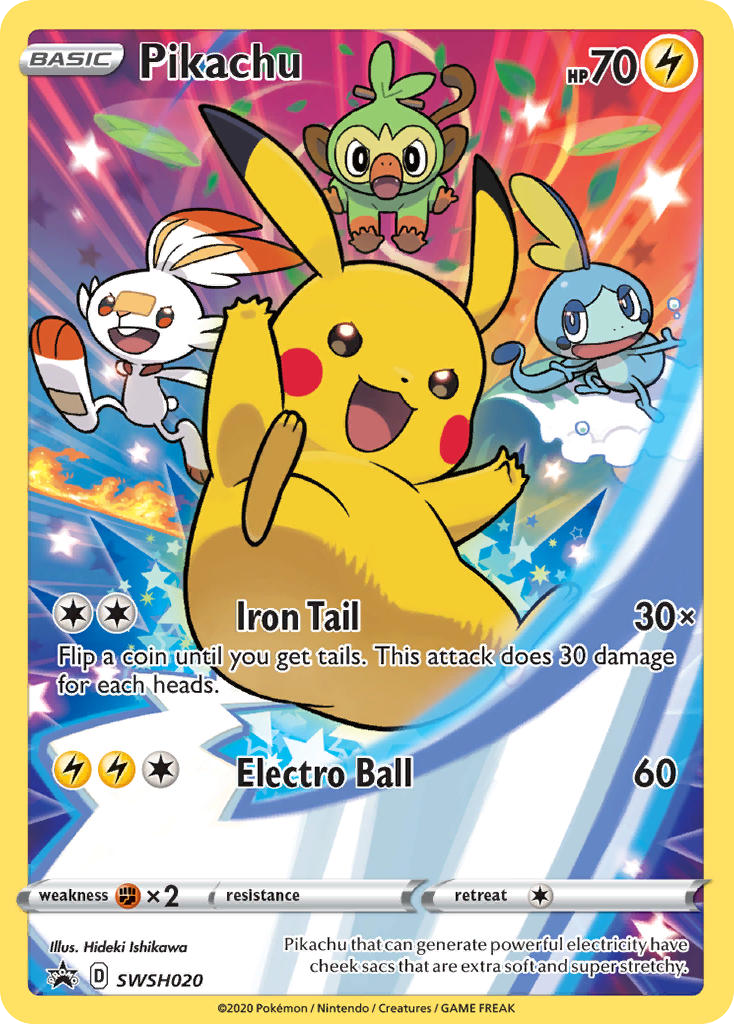 Pikachu – SWSH Black Star Promos SWSH020 Pokémon card