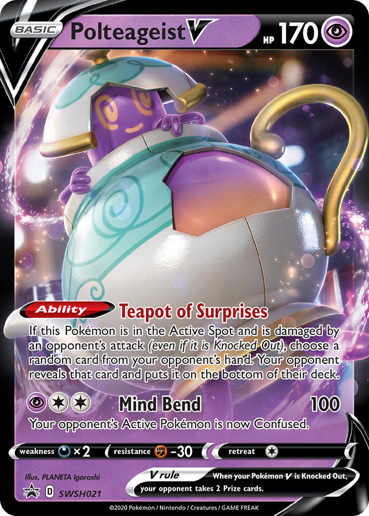 Polteageist V – SWSH Black Star Promos SWSH021 Pokémon card