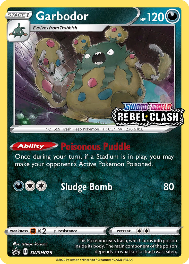 Garbodor – SWSH Black Star Promos SWSH025 Pokémon card