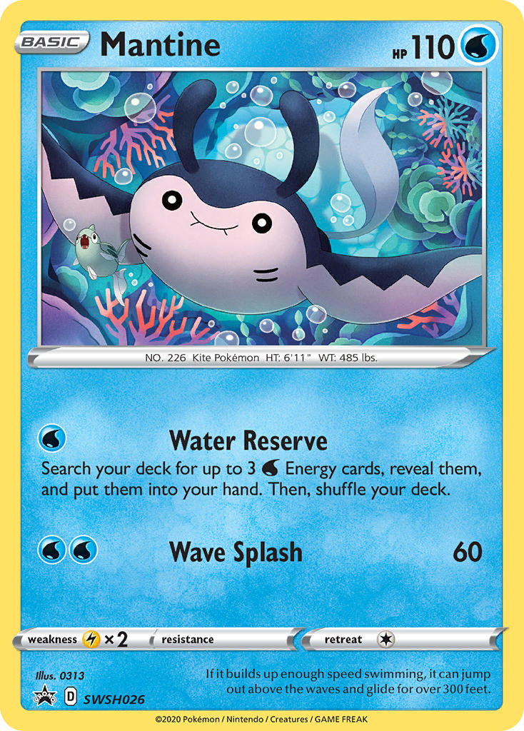 Mantine – SWSH Black Star Promos SWSH026 Pokémon card
