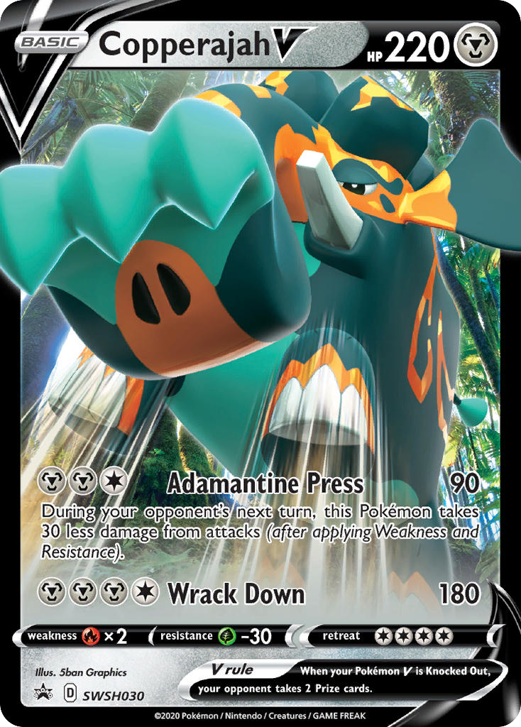 Copperajah V – SWSH Black Star Promos SWSH030 Pokémon card