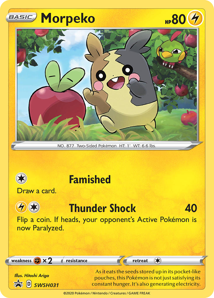 Morpeko – SWSH Black Star Promos SWSH031 Pokémon card