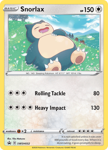 Snorlax - SWSH Black Star Promos SWSH032