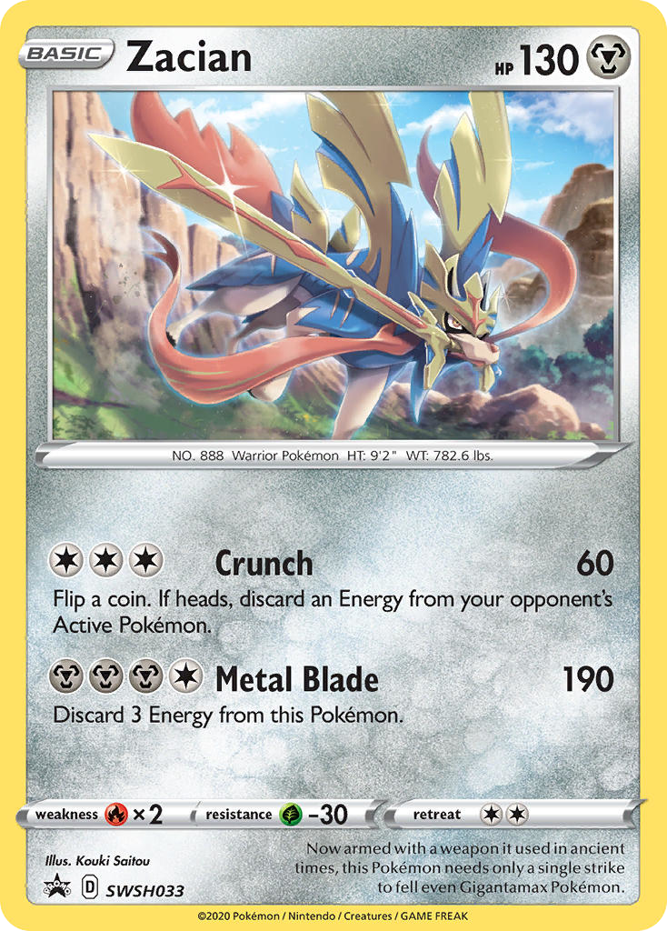 Zacian – SWSH Black Star Promos SWSH033 Pokémon card