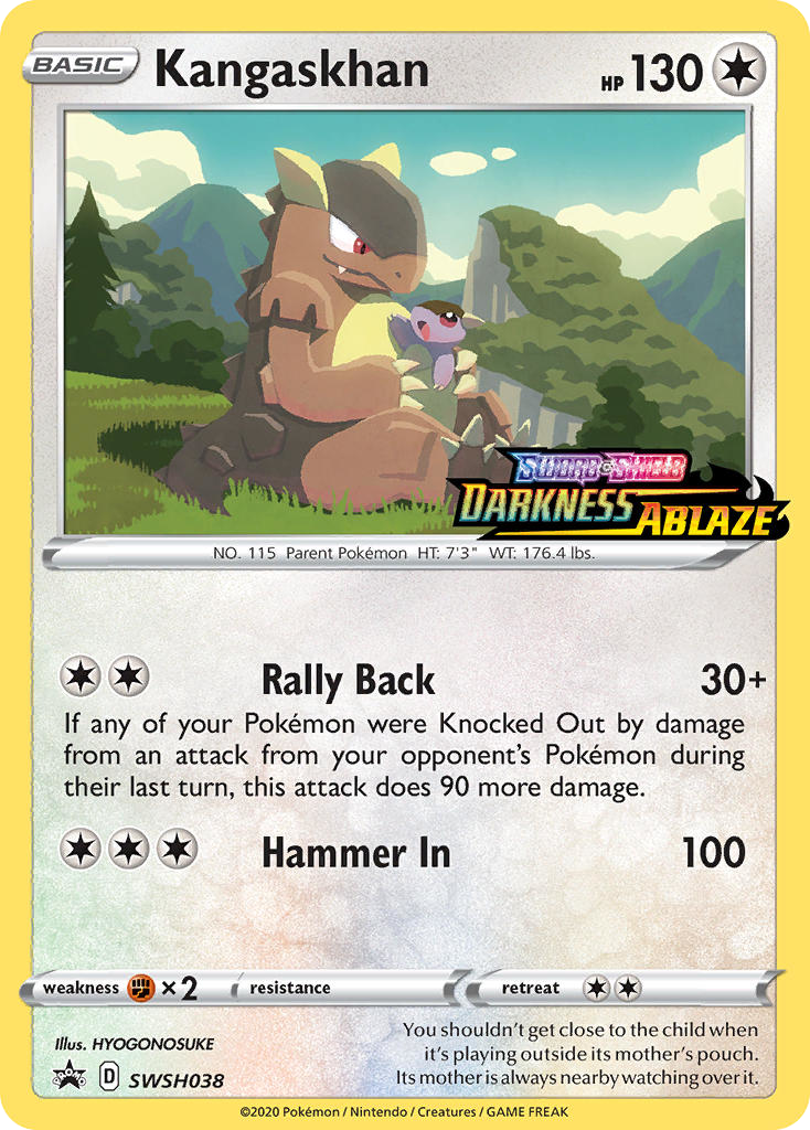 Kangaskhan – SWSH Black Star Promos SWSH038 Pokémon card