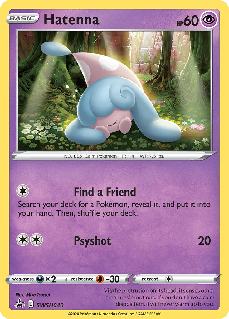 Hatenna – SWSH Black Star Promos SWSH040 Pokémon card
