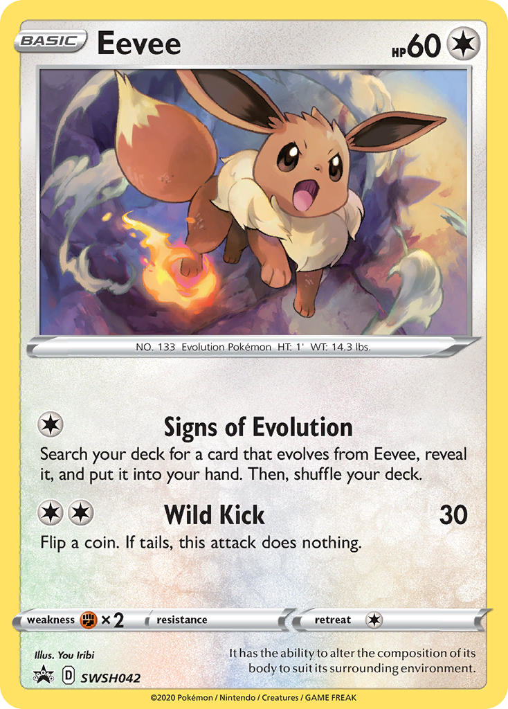 Eevee – SWSH Black Star Promos SWSH042 Pokémon card