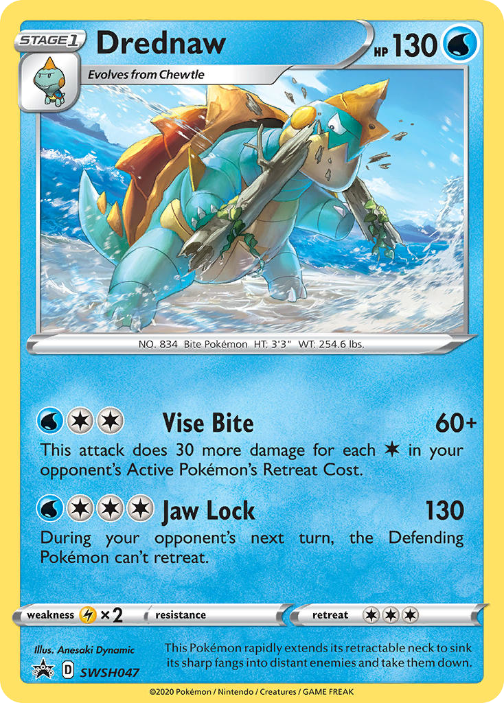Drednaw – SWSH Black Star Promos SWSH047 Pokémon card