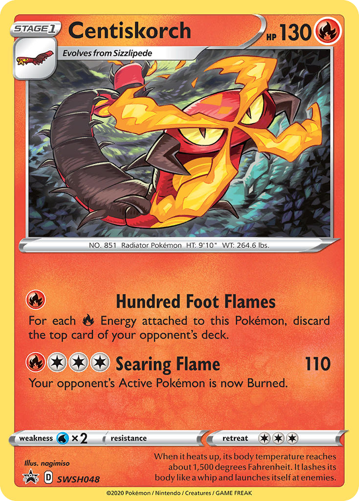Centiskorch – SWSH Black Star Promos SWSH048 Pokémon card