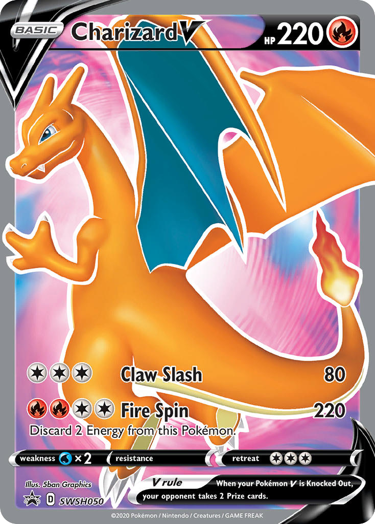 Charizard V – SWSH Black Star Promos SWSH050 Pokémon card