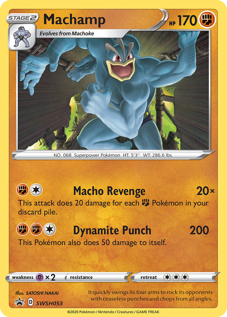 Machamp – SWSH Black Star Promos SWSH053 Pokémon card