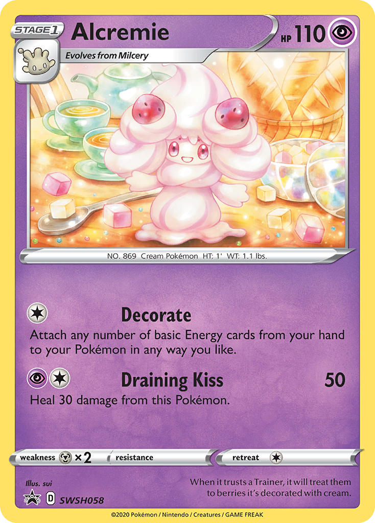 Alcremie – SWSH Black Star Promos SWSH058 Pokémon card