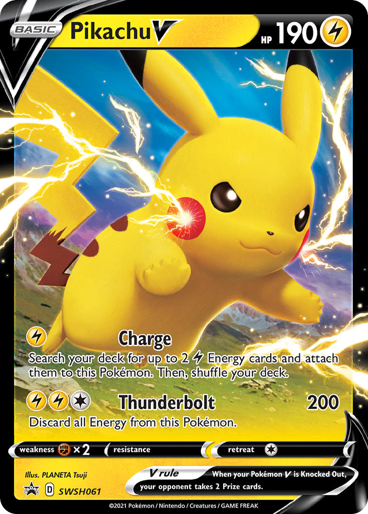 Pikachu V – SWSH Black Star Promos SWSH061 Pokémon card