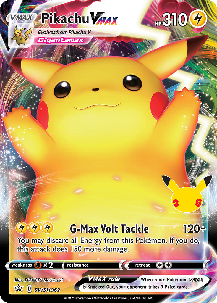 Pikachu VMAX – SWSH Black Star Promos SWSH062 Pokémon card