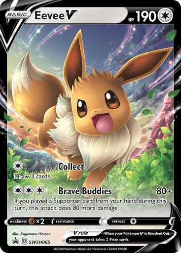 Eevee V - SWSH Black Star Promos SWSH065
