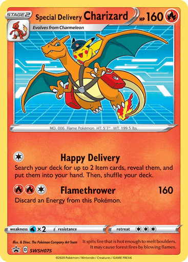 Special Delivery Charizard - SWSH Black Star Promos SWSH075