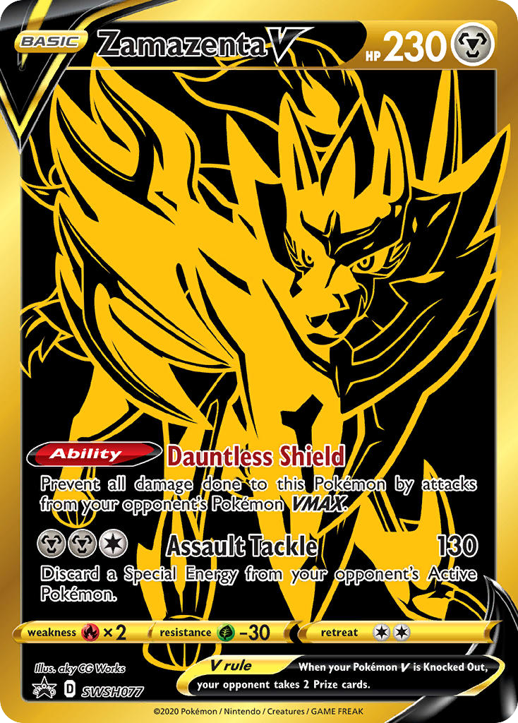 Zamazenta V – SWSH Black Star Promos SWSH077 Pokémon card