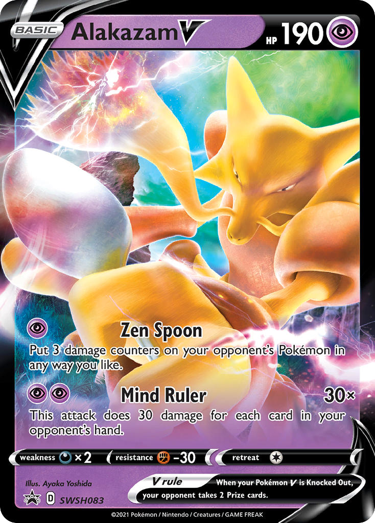 Alakazam V – SWSH Black Star Promos SWSH083 Pokémon card