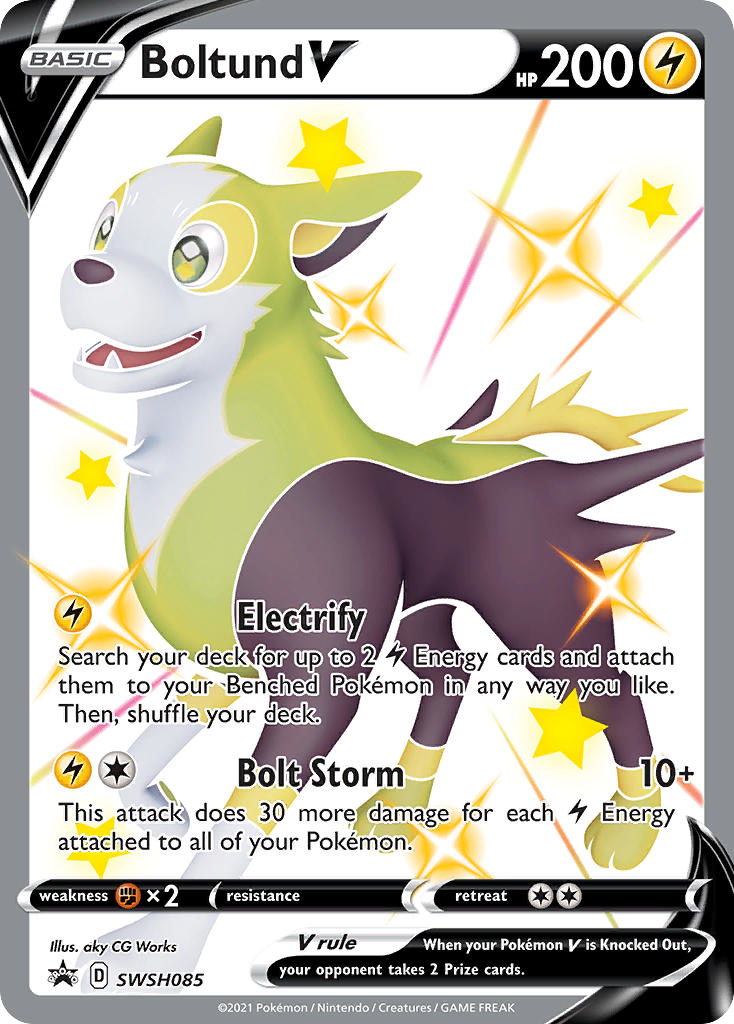Boltund V – SWSH Black Star Promos SWSH085 Pokémon card