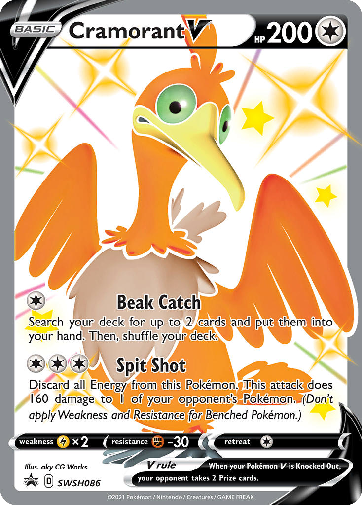 Cramorant V – SWSH Black Star Promos SWSH086 Pokémon card