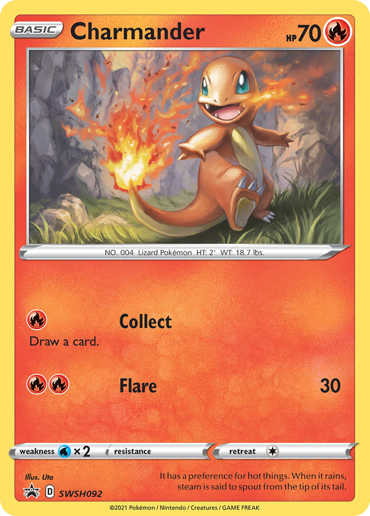 Charmander – SWSH Black Star Promos SWSH092 Pokémon card