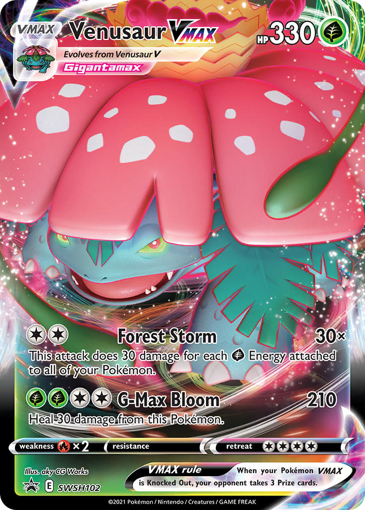 Venusaur VMAX – SWSH Black Star Promos SWSH102 Pokémon card