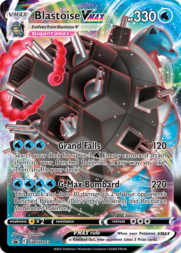 Blastoise VMAX – SWSH Black Star Promos SWSH103 Pokémon card