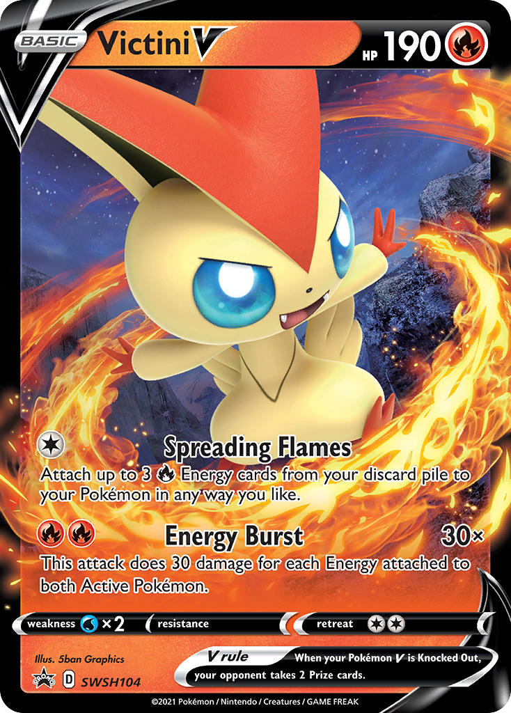 Victini V – SWSH Black Star Promos SWSH104 Pokémon card