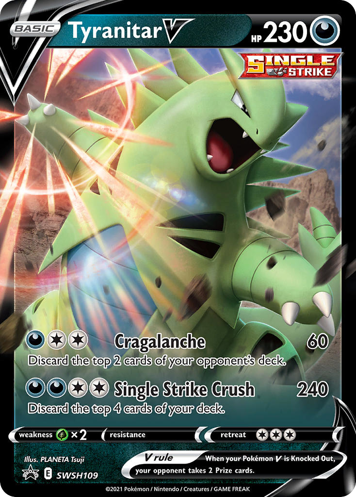 Tyranitar V – SWSH Black Star Promos SWSH109 Pokémon card