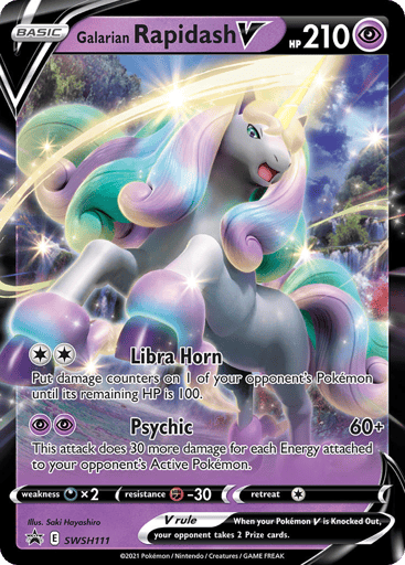 Galarian Rapidash V - SWSH Black Star Promos SWSH111