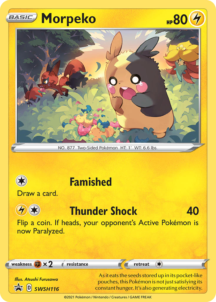 Morpeko – SWSH Black Star Promos SWSH116 Pokémon card