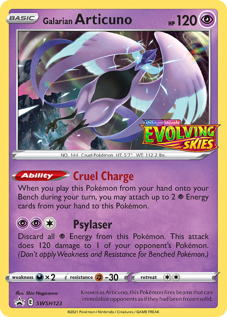 Galarian Articuno – SWSH Black Star Promos SWSH123 Pokémon card