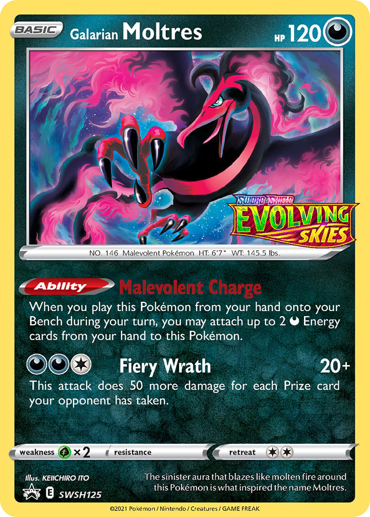 Galarian Moltres – SWSH Black Star Promos SWSH125 Pokémon card