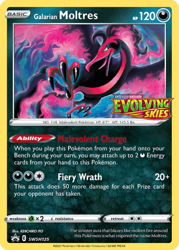 Galarian Moltres - SWSH Black Star Promos SWSH125