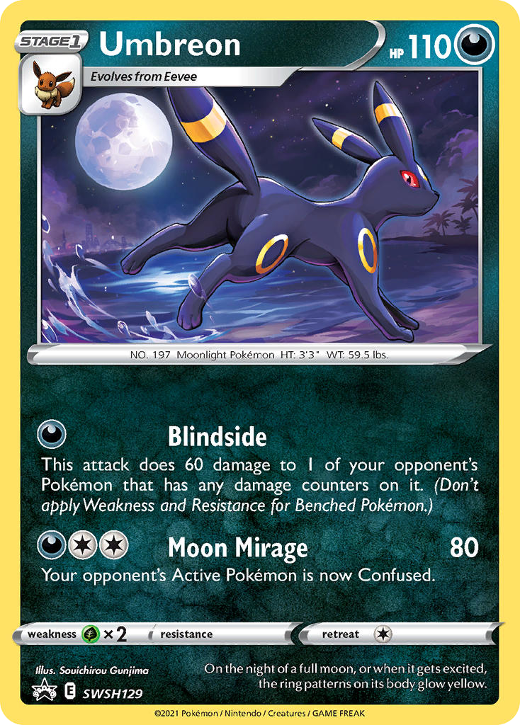 Umbreon – SWSH Black Star Promos SWSH129 Pokémon card