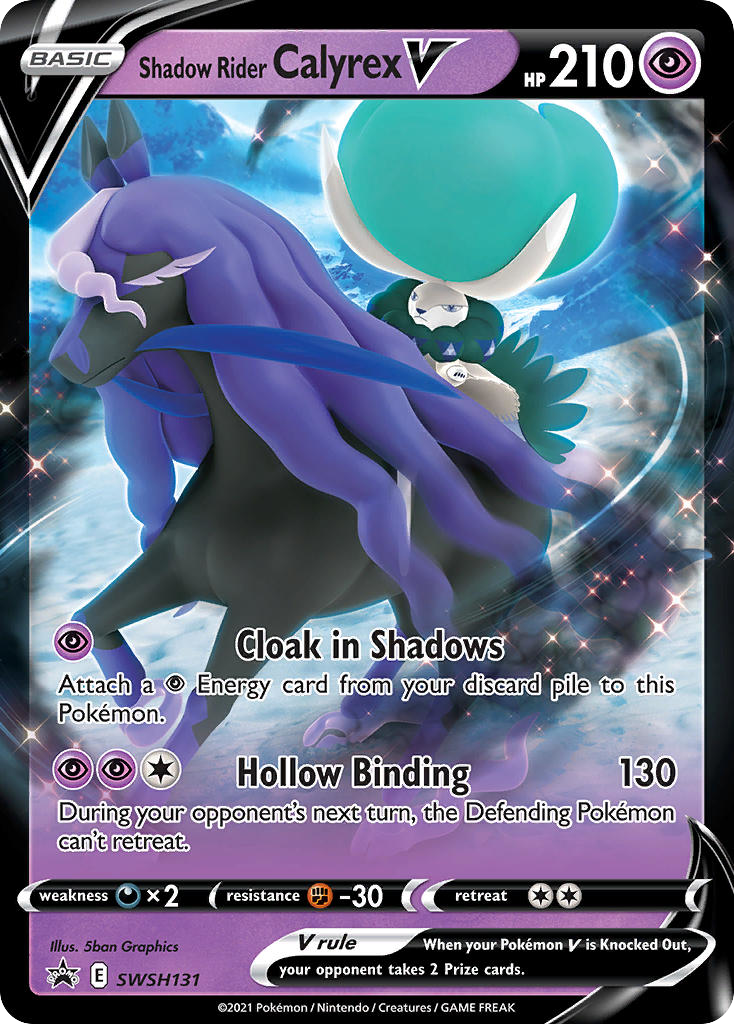 Shadow Rider Calyrex V – SWSH Black Star Promos SWSH131 Pokémon card