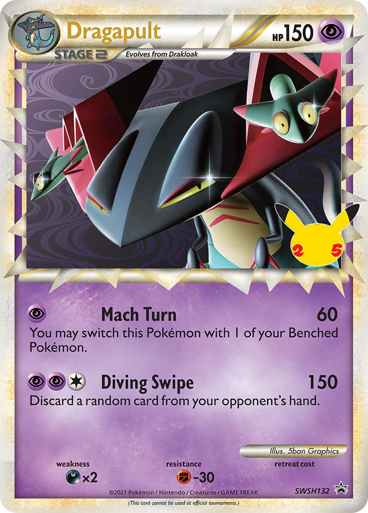Dragapult – SWSH Black Star Promos SWSH132 Pokémon card