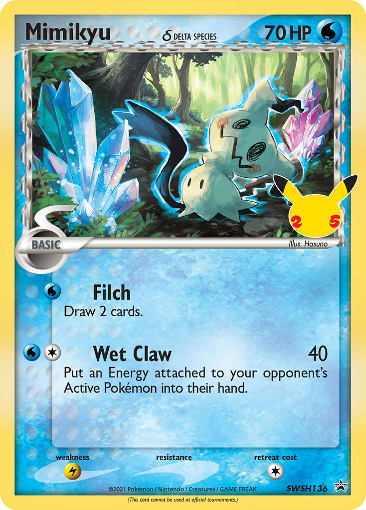Mimikyu δ – SWSH Black Star Promos SWSH136 Pokémon card