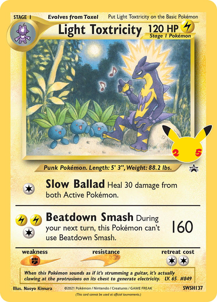 Light Toxtricity – SWSH Black Star Promos SWSH137 Pokémon card
