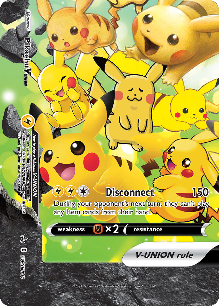 Pikachu V-UNION – SWSH Black Star Promos SWSH141 Pokémon card