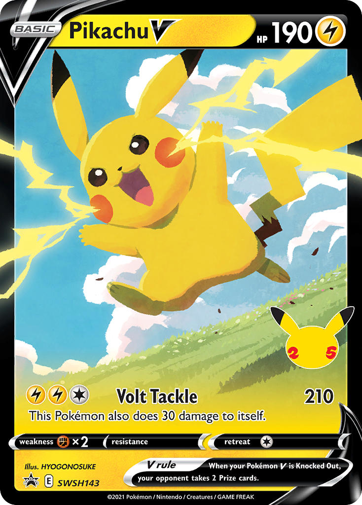 Pikachu V – SWSH Black Star Promos SWSH143 Pokémon card