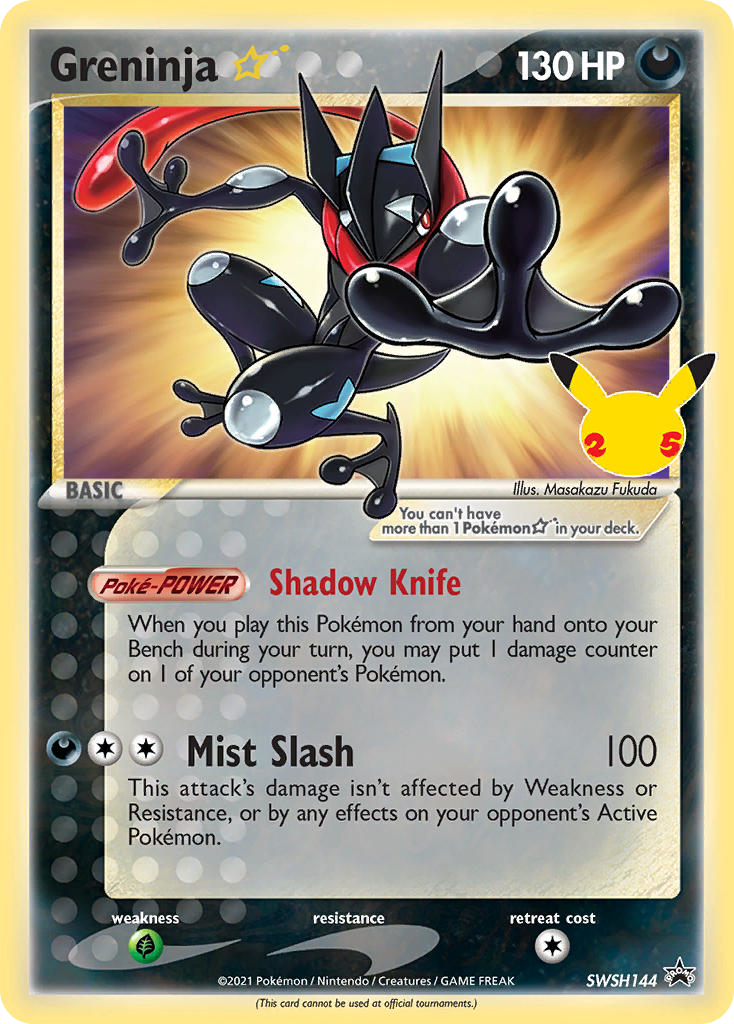 Greninja ☆ – SWSH Black Star Promos SWSH144 Pokémon card