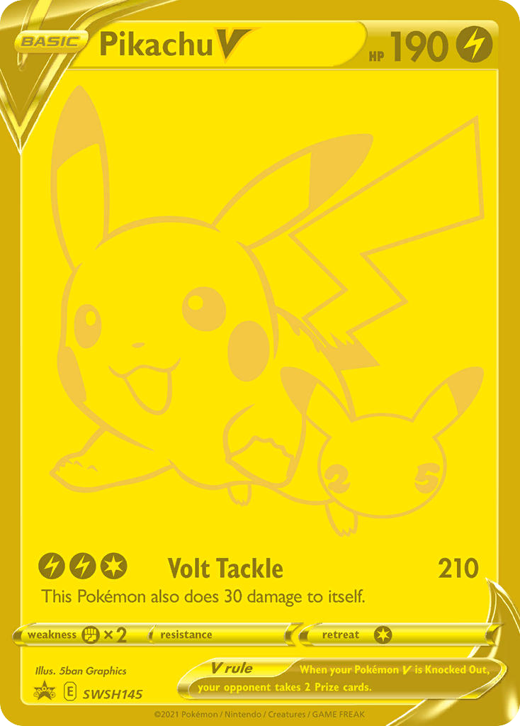 Pikachu V – SWSH Black Star Promos SWSH145 Pokémon card