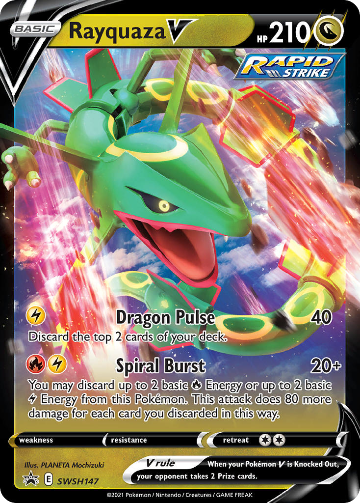 Rayquaza V – SWSH Black Star Promos SWSH147 Pokémon card