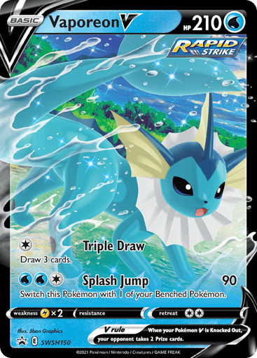 Vaporeon V - SWSH Black Star Promos SWSH150