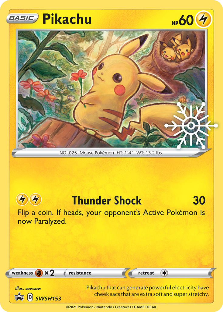 Pikachu – SWSH Black Star Promos SWSH153 Pokémon card