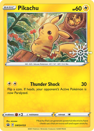Pikachu - SWSH Black Star Promos SWSH153