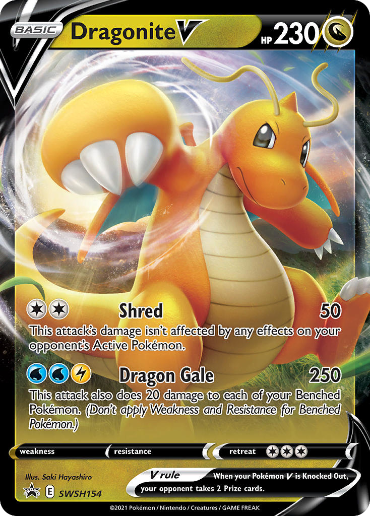 Dragonite V – SWSH Black Star Promos SWSH154 Pokémon card