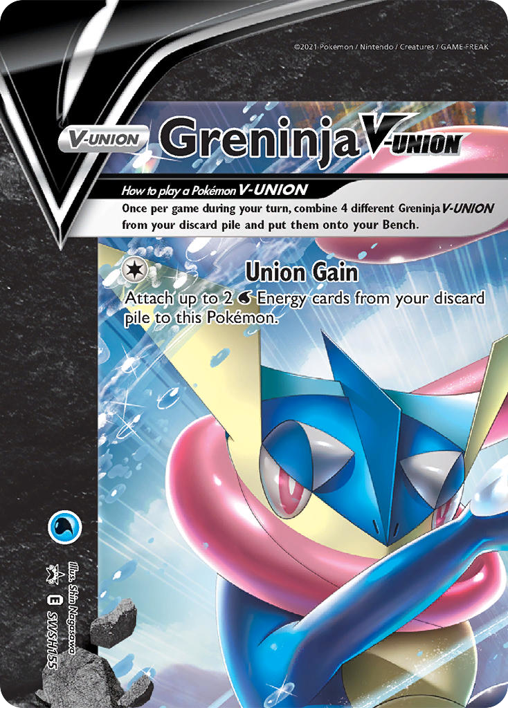 Greninja V-UNION – SWSH Black Star Promos SWSH155 Pokémon card