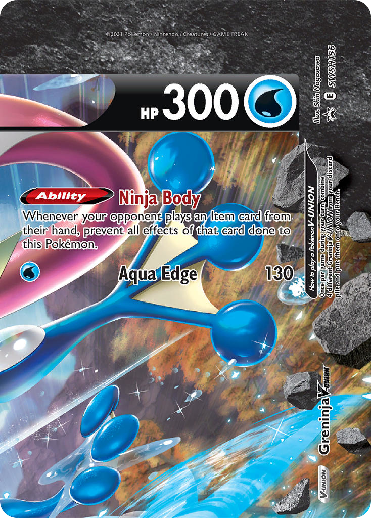 Greninja V-UNION – SWSH Black Star Promos SWSH156 Pokémon card